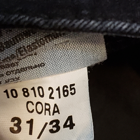 Mavi Cora Low Rise Wide Leg Boot Cut Dark Wash Jeans - Picture 10 of 16